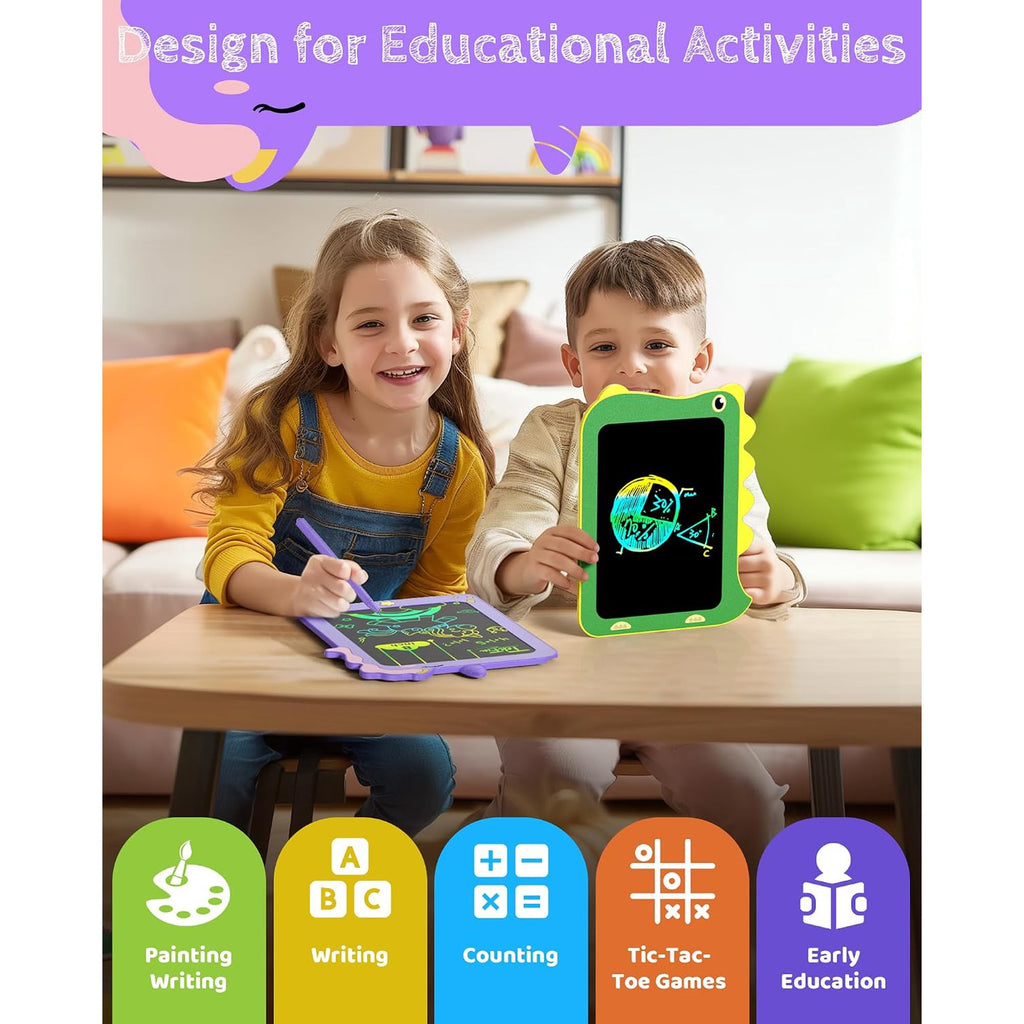 Bravokids LCD Writing Tablet for Kids, 8.5" Doodle Board with Lock Function, Erasable, Portable Toy Gifts for 3 4 5 6 Years