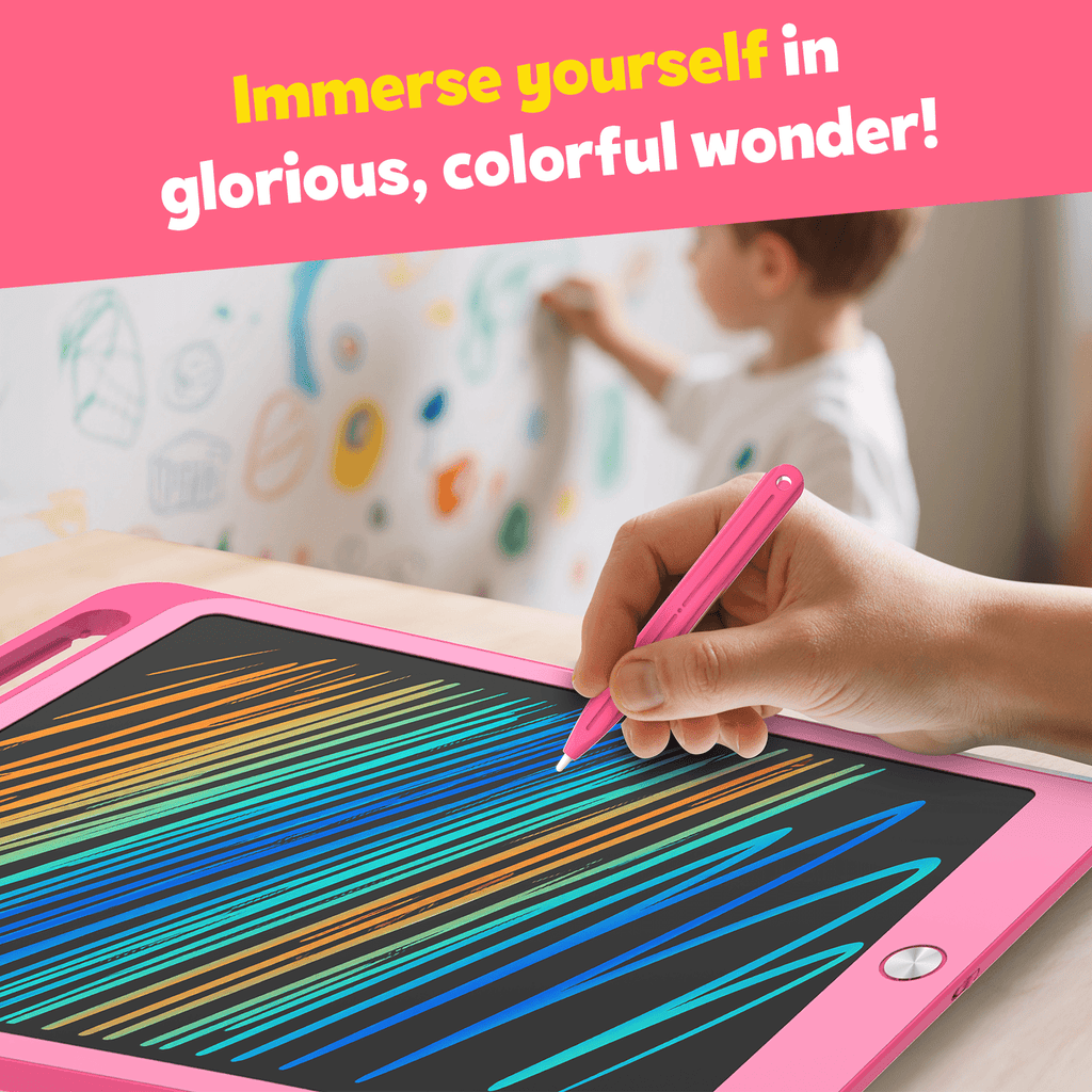 Bravokids 10" LCD writing tablet for Kids, Electronic Drawing Tablet Drawing Pad for Kids, Doodle Board as Educational and Learning Toys Birthday Gifts for Girls and Boys 3 4 5 6. 2 Pack