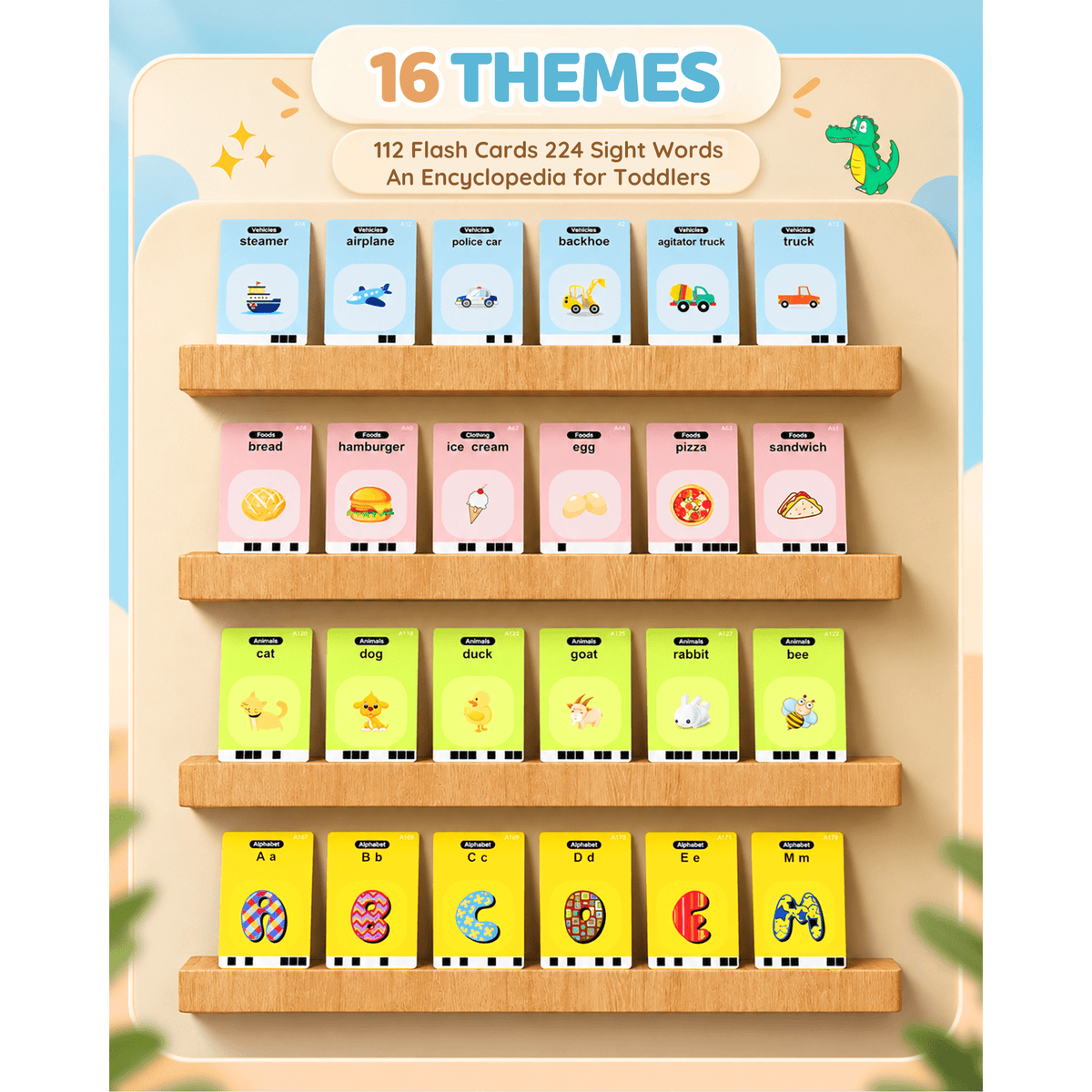 Bravokids Talking Flash Cards, Montessori-Inspired Learning System for Toddlers 1-4, Play, Learn, and Explore with 224 Words