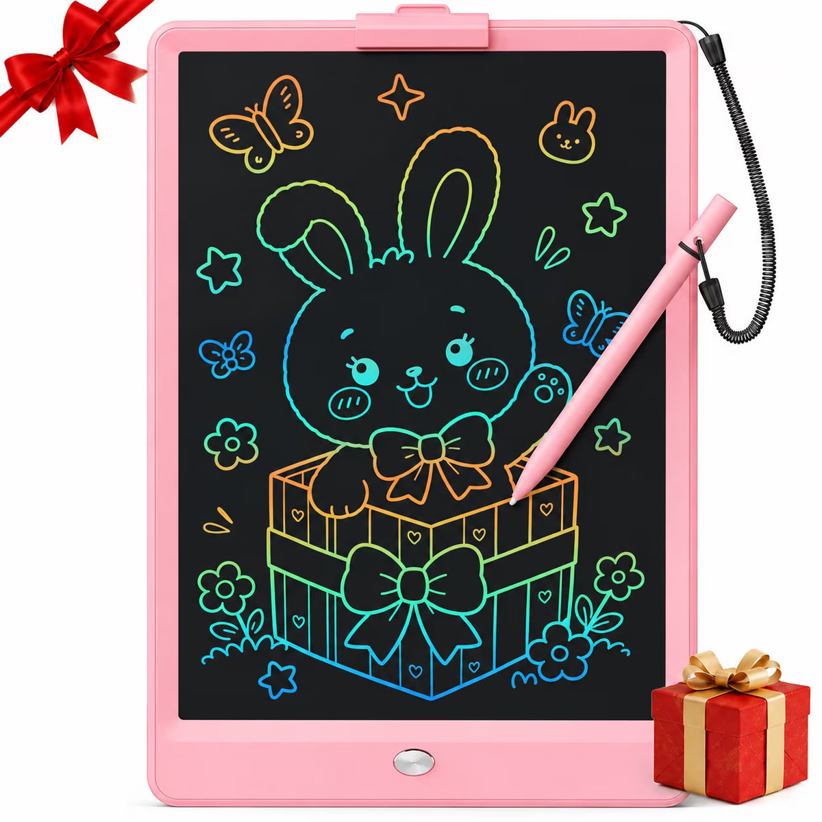 Bravokids 10" LCD writing tablet for Kids, Electronic Drawing Tablet Drawing Pad for Kids, Doodle Board as Educational and Learning Toys Birthday Gifts for Girls and Boys 3 4 5 6. 2 Pack