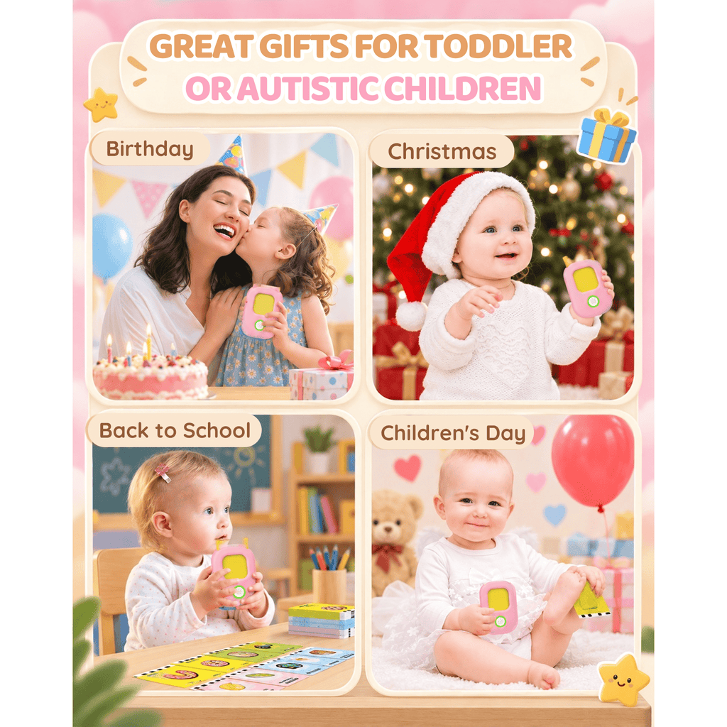 Bravokids Talking Flash Cards, Montessori-Inspired Learning System for Toddlers 1-4, Play, Learn, and Explore with 224 Words