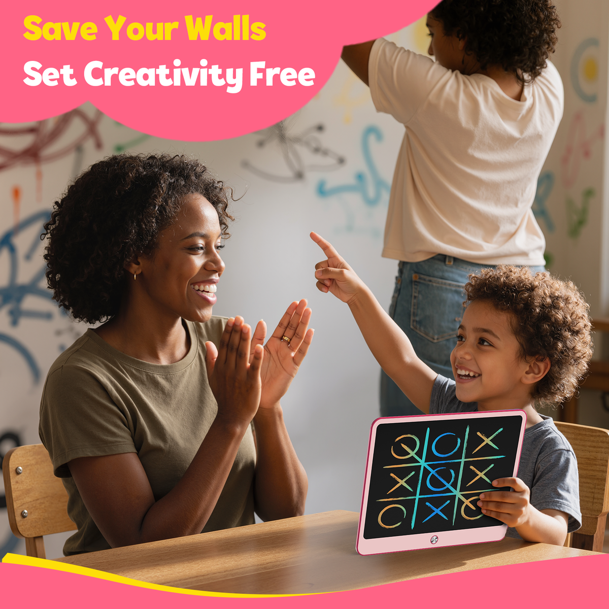 Bravokids 10" LCD writing tablet for Kids, Electronic Drawing Tablet Drawing Pad for Kids, Doodle Board as Educational and Learning Toys Birthday Gifts for Girls and Boys 3 4 5 6. 2 Pack