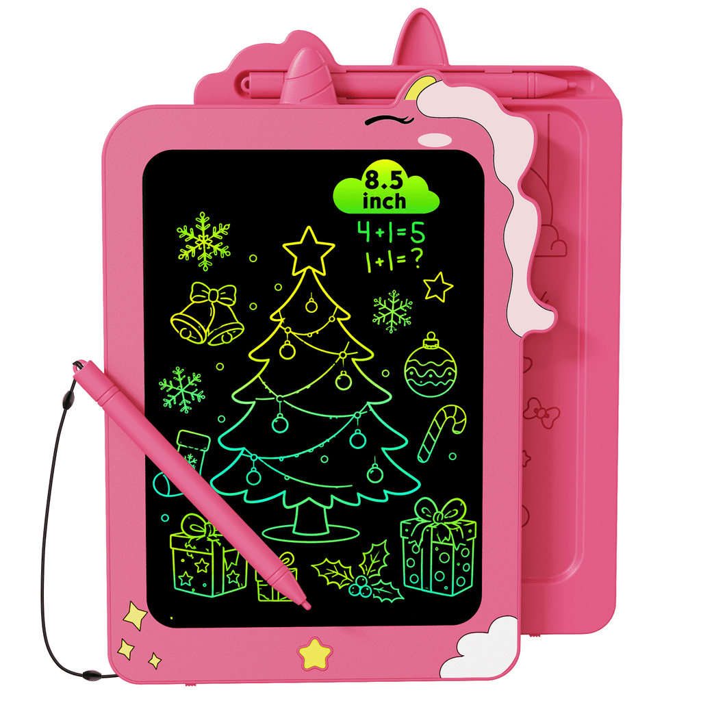 Bravokids LCD Writing Tablet for Kids, 8.5" Doodle Board with Lock Function, Erasable, Portable Toy Gifts for 3 4 5 6 Years