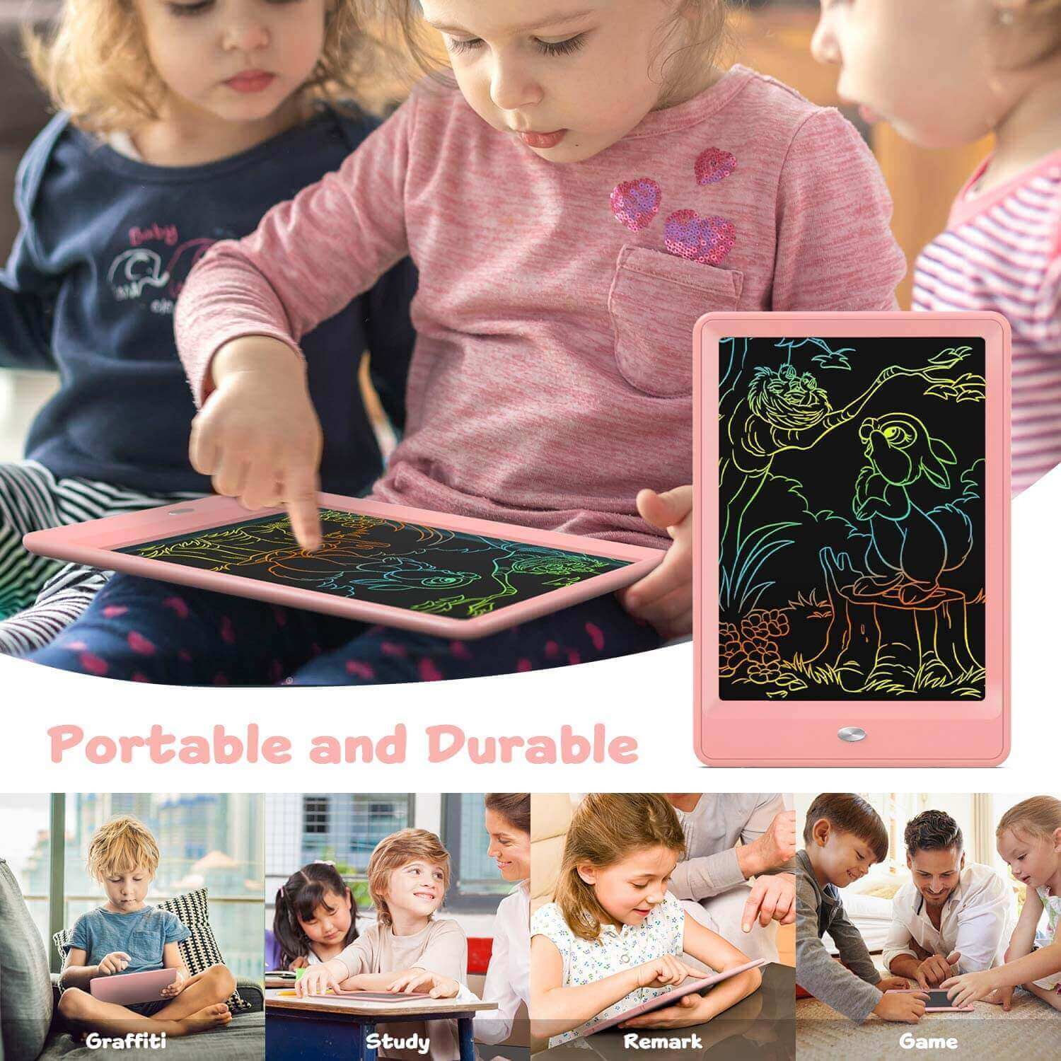 Dinosaur Toys for Kids 10 Inch LCD Writing Tablet Doodle Board Drawing -  Bravokidstoys