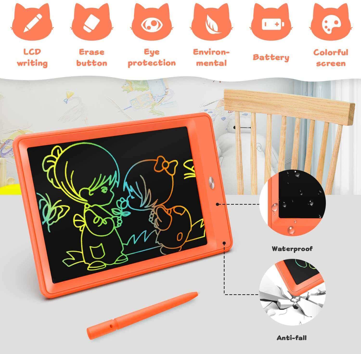 bravokids 2 Pack LCD Writing Tablet with 4 Stylus, 8.5 inch Colorful Doodle  Board Drawing Pad for Kids, Travel Games Activity Learning Toys, Birthday  Gift for A… in 2023