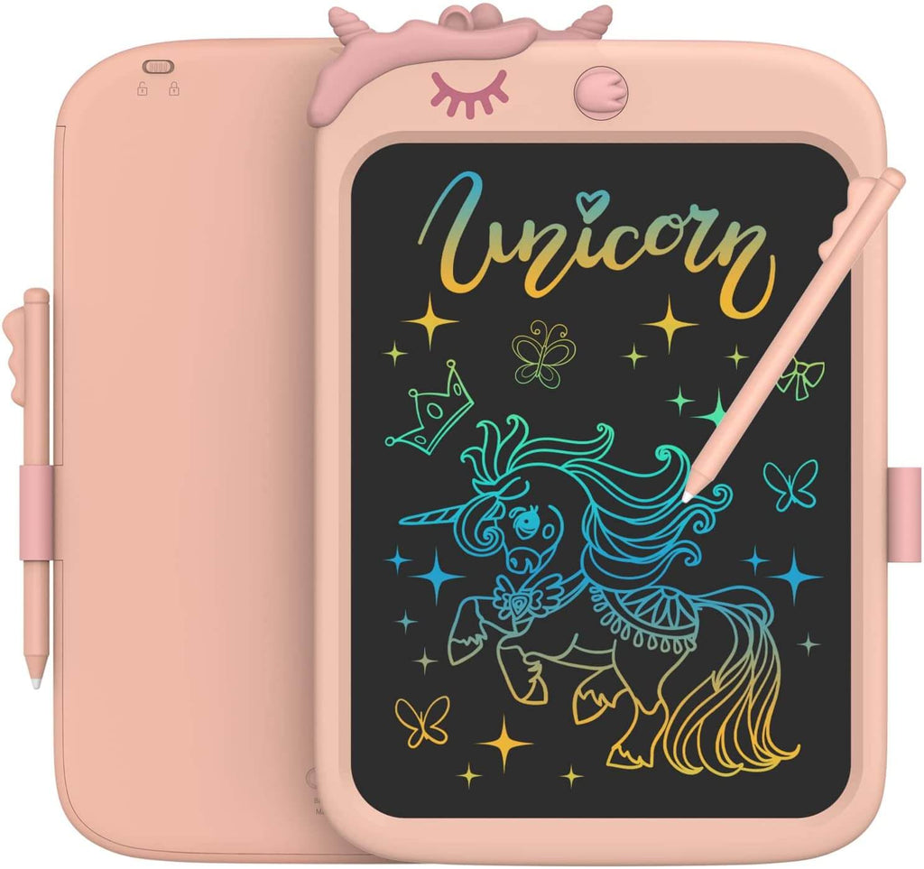 Toddler Girl Unicorn Toys 10" LCD Writing Tablet Kids Doodle Board