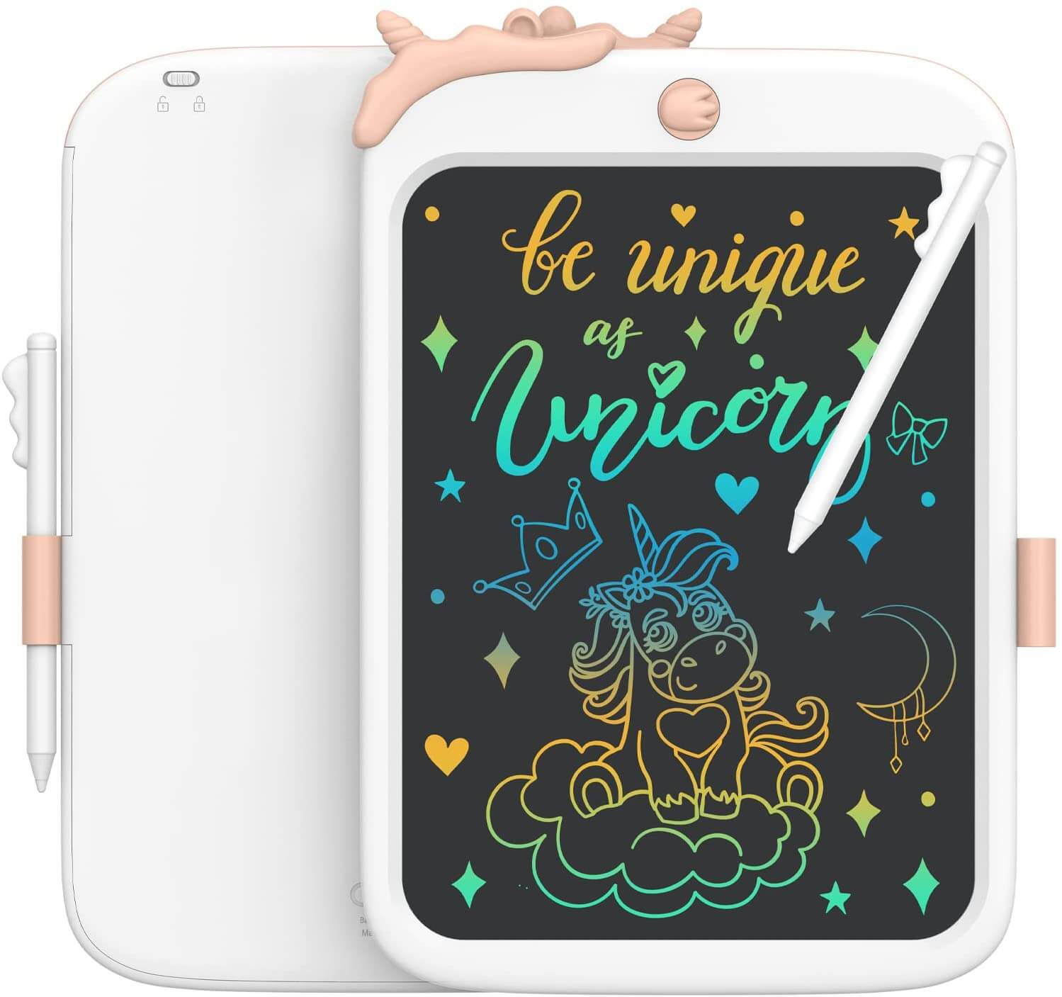 Toddler Girl Unicorn Toys 10" LCD Writing Tablet Kids Doodle Board