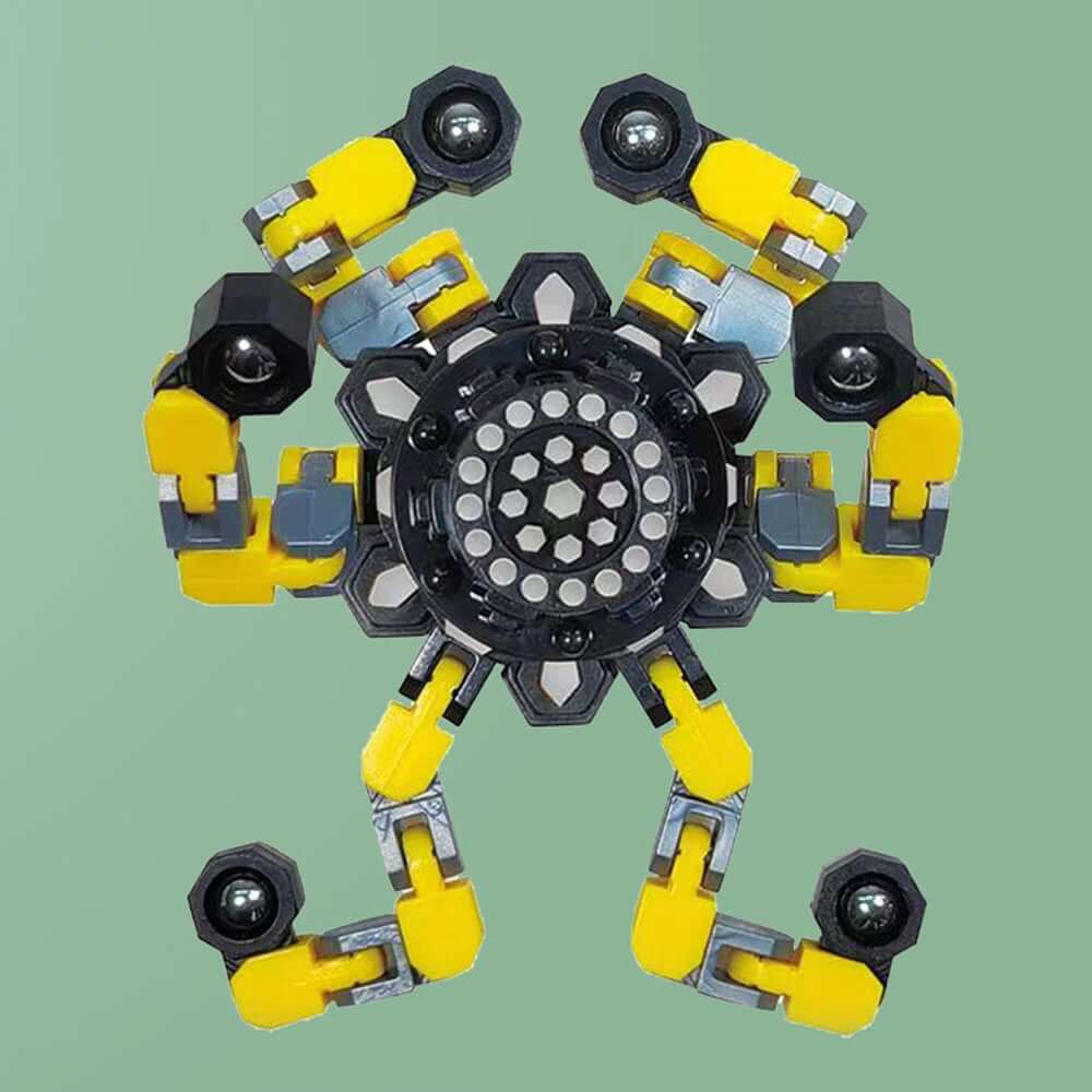 3PCS Transformable Chain Robot Toy DIY Deformation Robot Fingertip