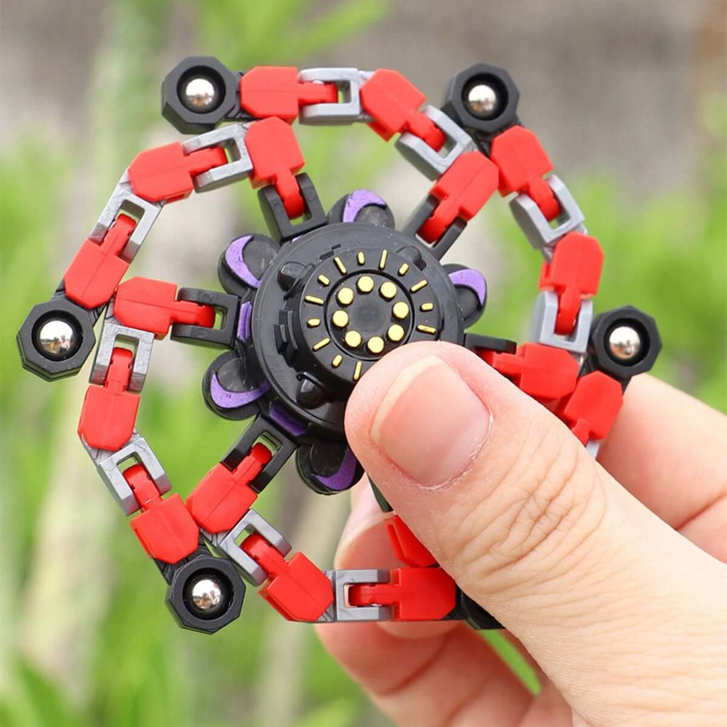 3PCS Transformable Chain Robot Toy DIY Deformation Robot Fingertip