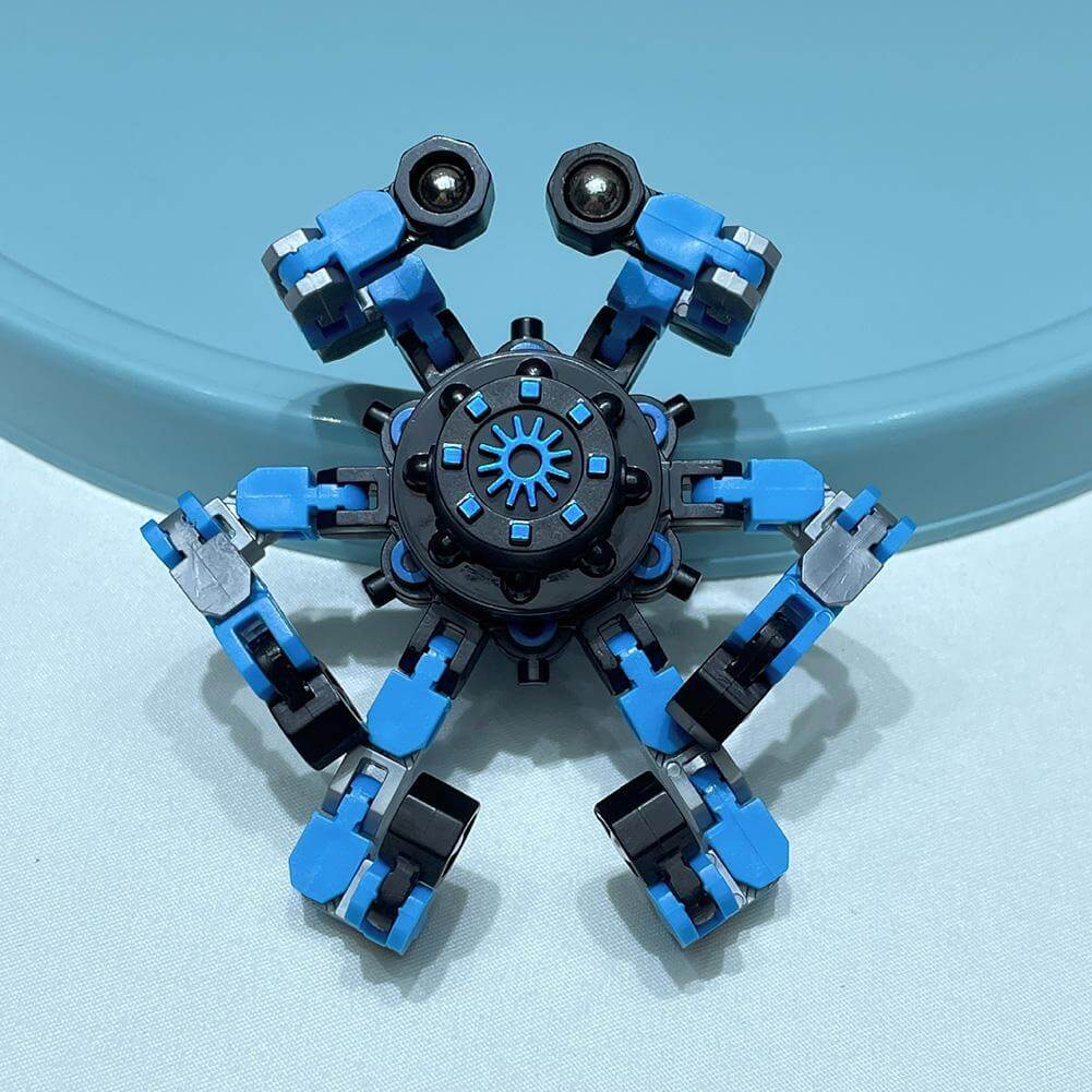 3PCS Transformable Chain Robot Toy DIY Deformation Robot Fingertip