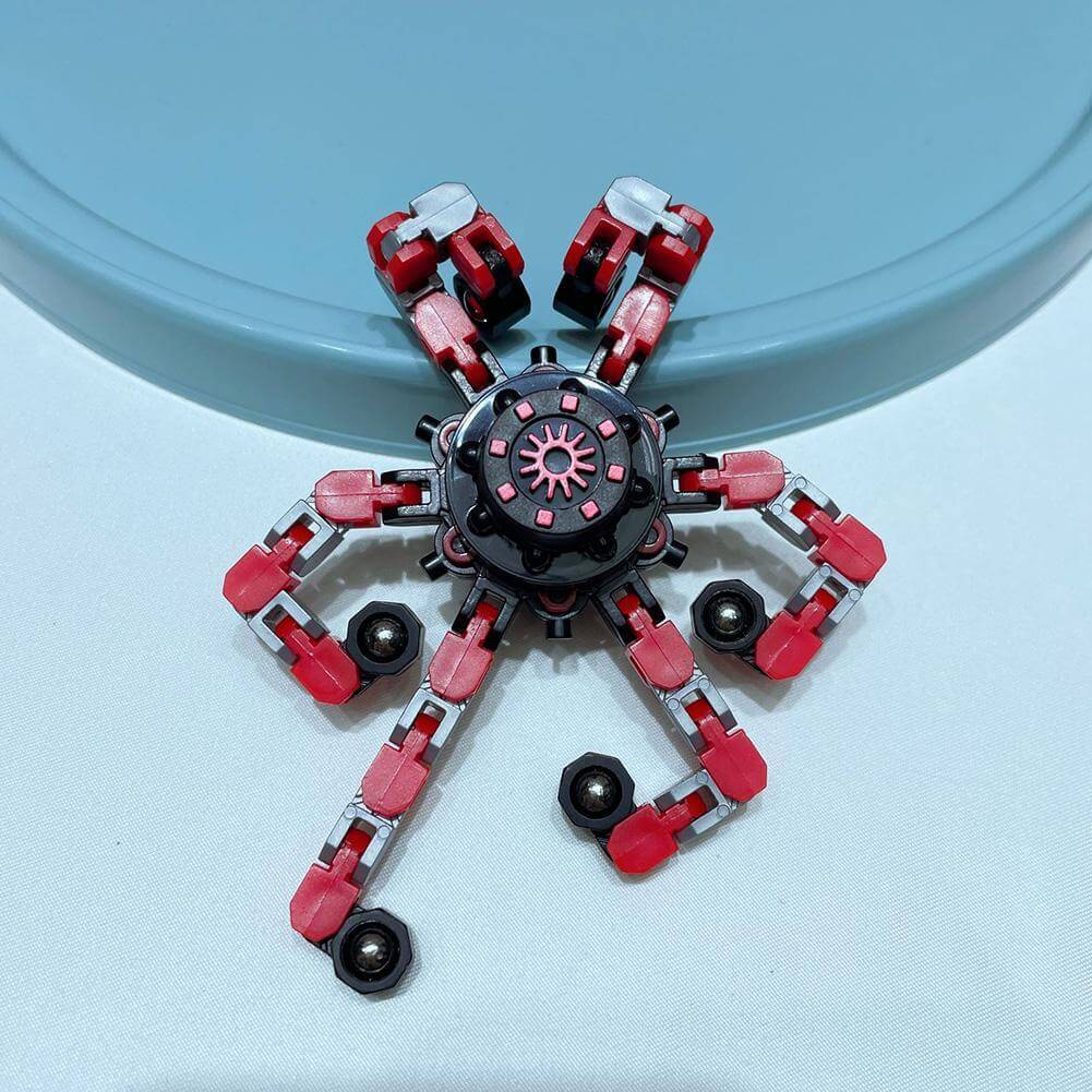 3PCS Transformable Chain Robot Toy DIY Deformation Robot Fingertip