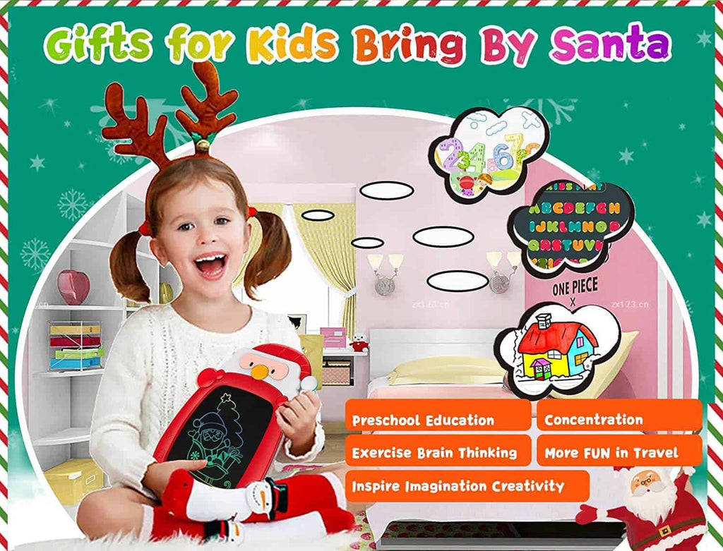 8.5 Inch Colorful Santa LCD Writing Tablet Erasable