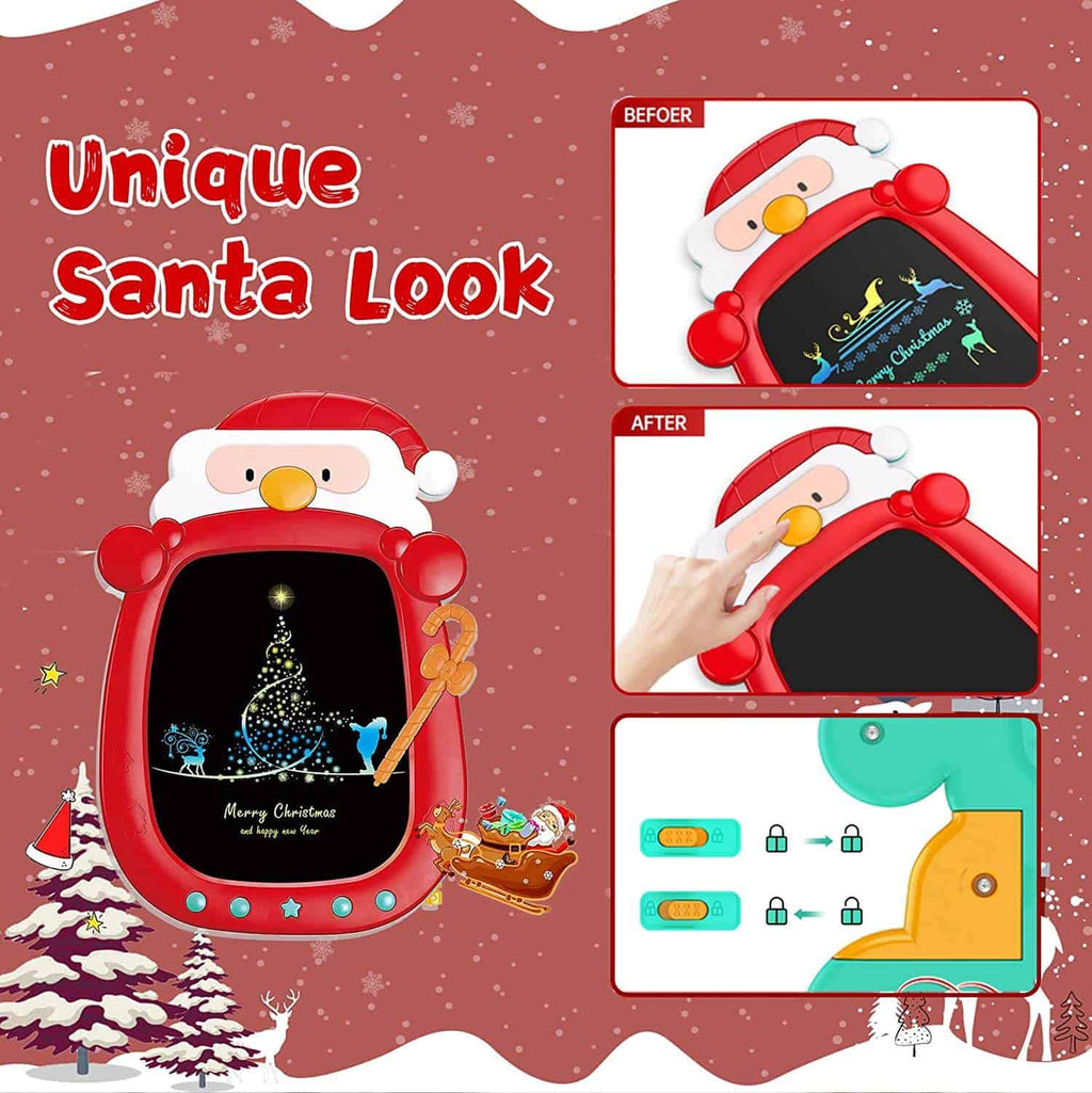 8.5 Inch Colorful Santa LCD Writing Tablet Erasable