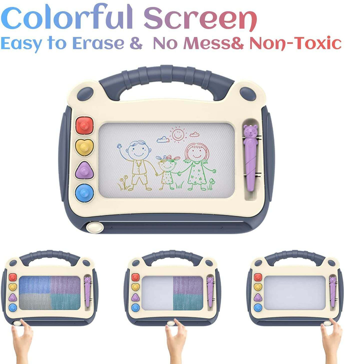 Colorful Magnetic Drawing Board LCD Writing Tablet - Bravokidstoys