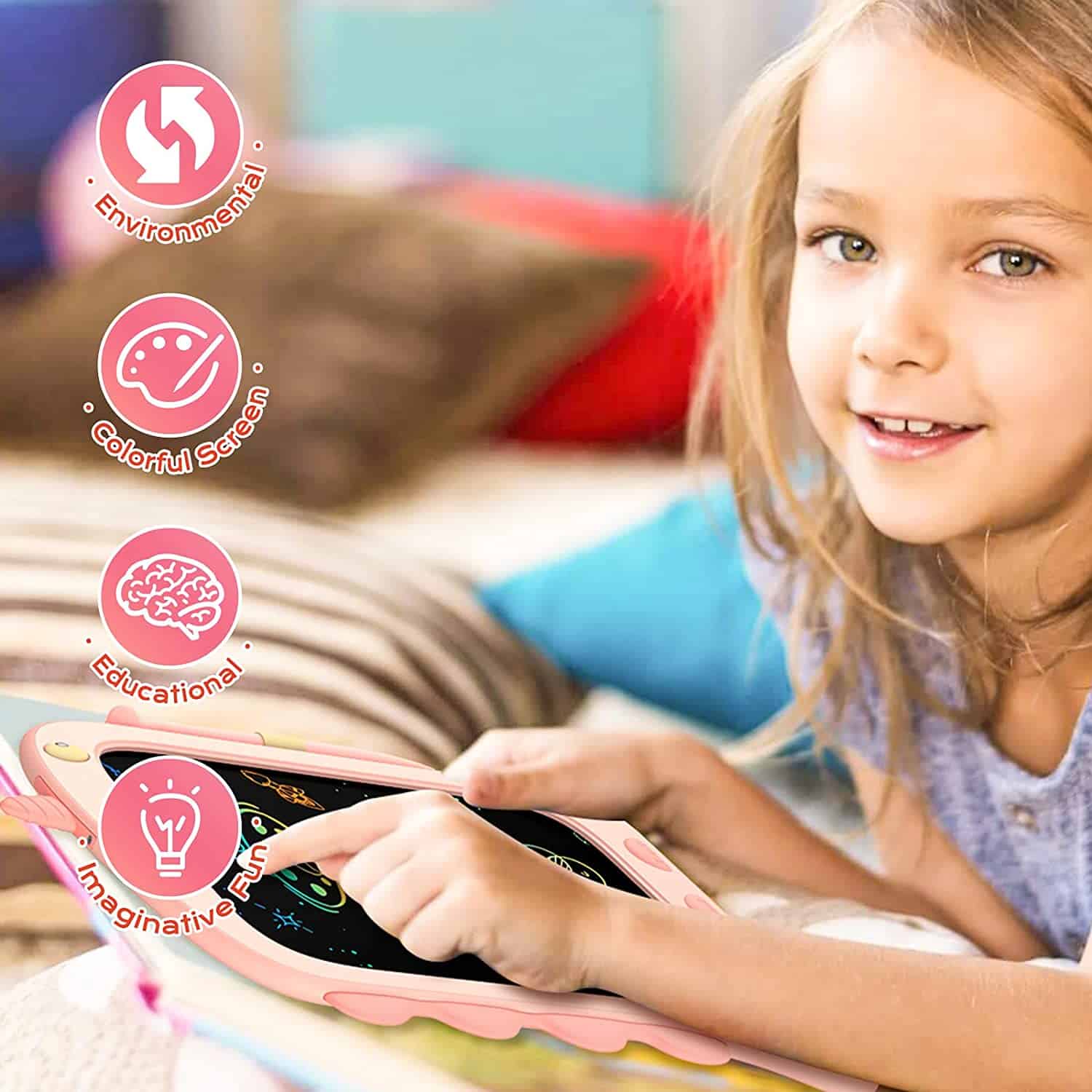 Dinosaur Doodle Board 8.5 Inch LCD Writing Tablet