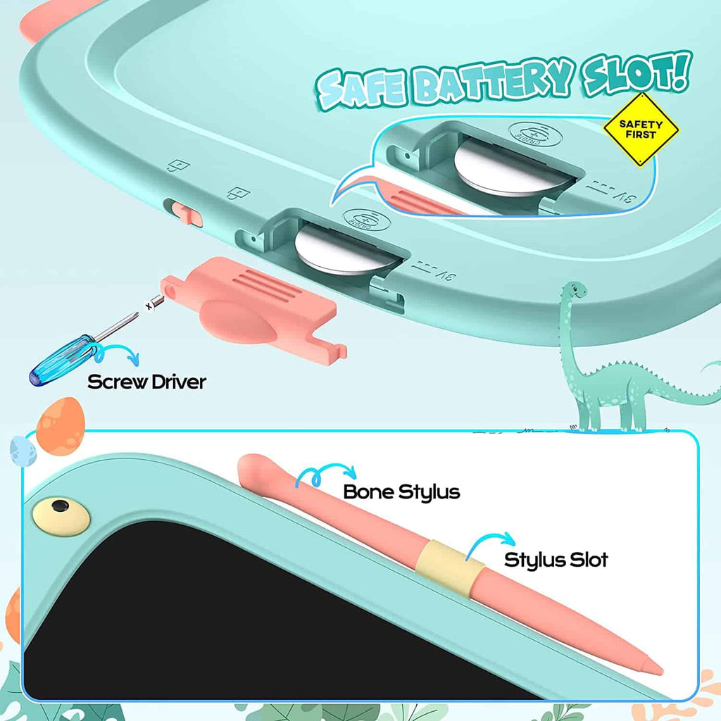 Dinosaur Doodle Board 8.5 Inch LCD Writing Tablet