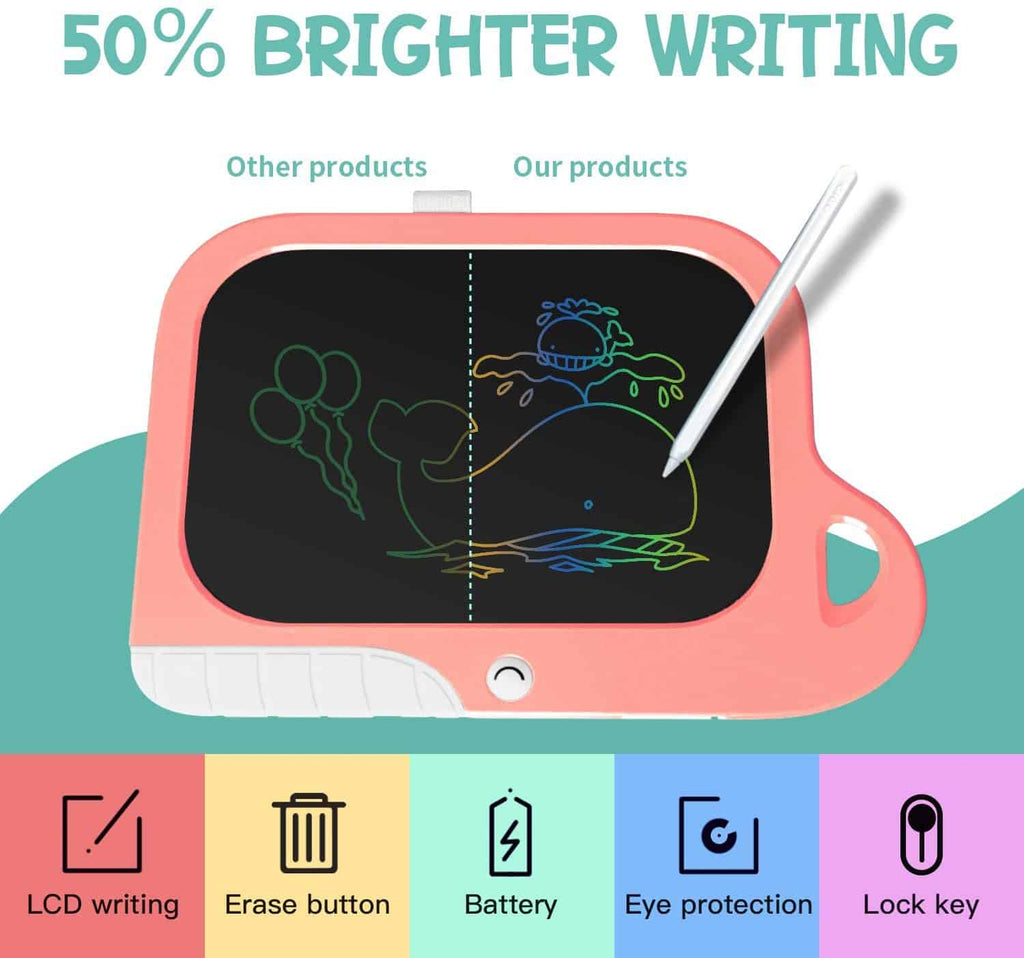 8.5 Inch Kids Learning Fish LCD Writing Tablets Doodle Board